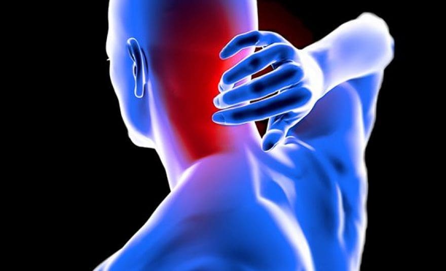 man anatomy neck pain