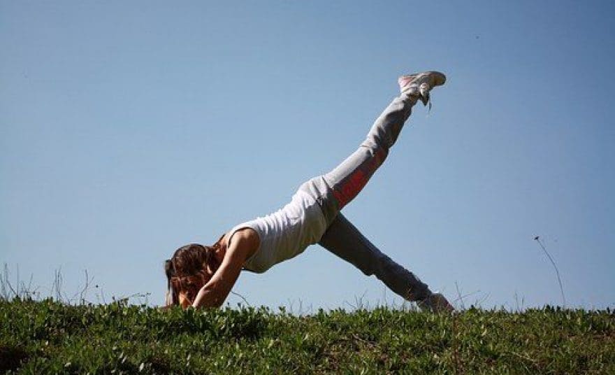 blog picture of lady doing pilates for back pain