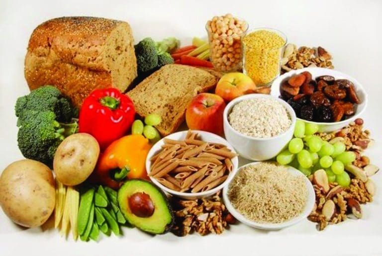 Image of various food groups and their nutrients for IBD.