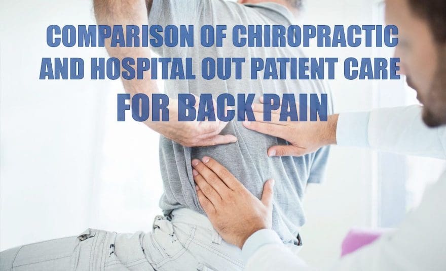 Comparison of Chiropractic & Hospital Outpatient Care for Back Pain Cover Image