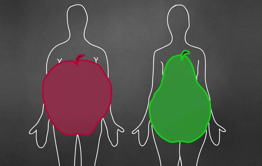 apple and pear body shape